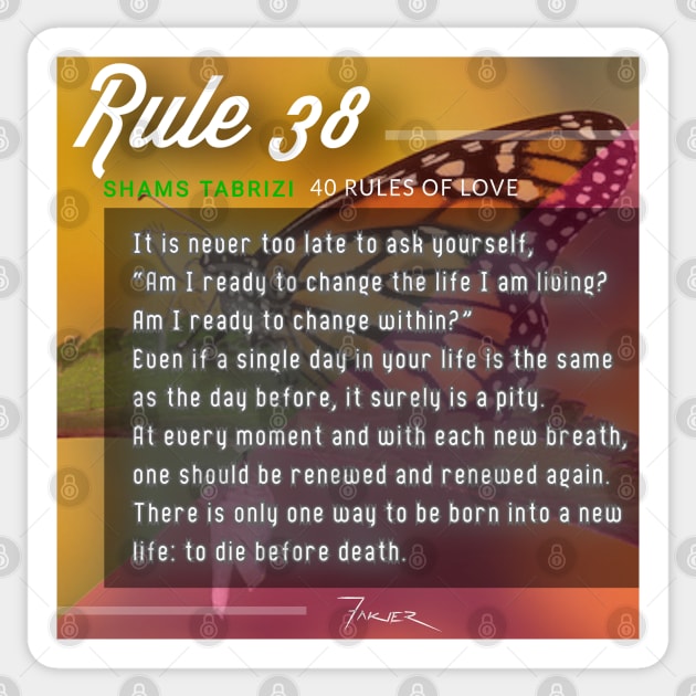 40 RULES OF LOVE - 38 Sticker by Fitra Design